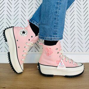 ❤️Converse Run Star Hike Platform 3D Flowers Hi 11 Womens Shoes Sneakers A09801C